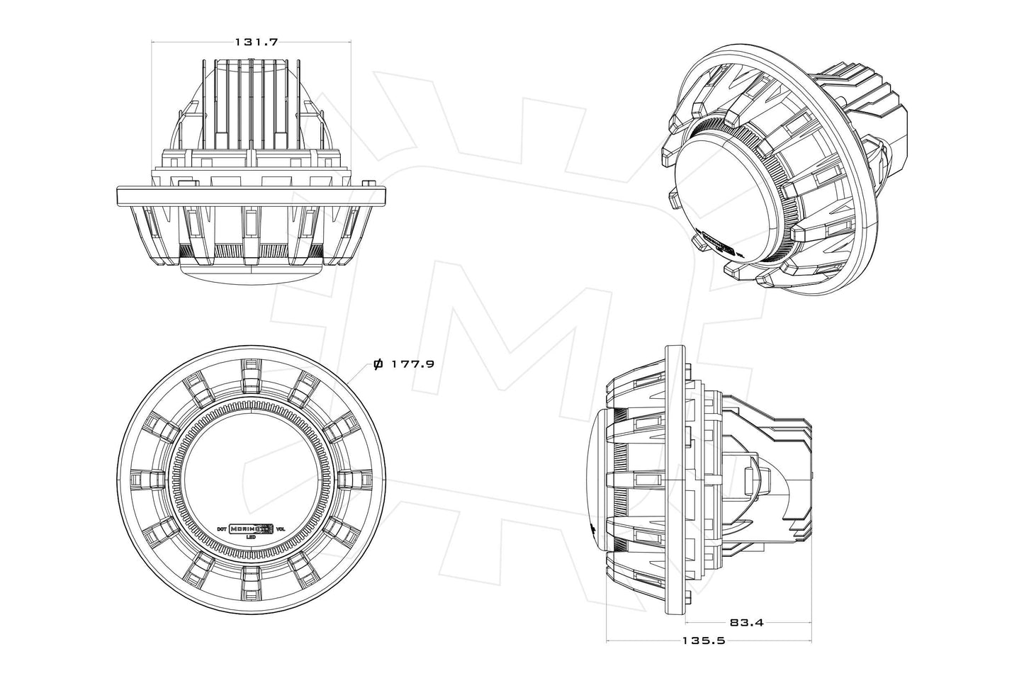 Jeep JK: Super7 Headlights (Pair)