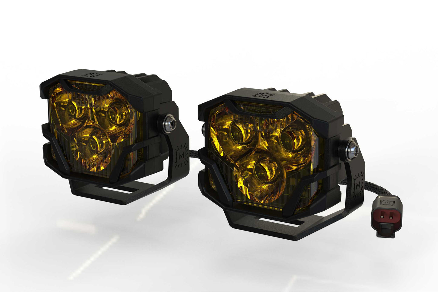 Morimoto 4Banger 2.0 NCS LED Pods (Spot / Yellow)(Set)