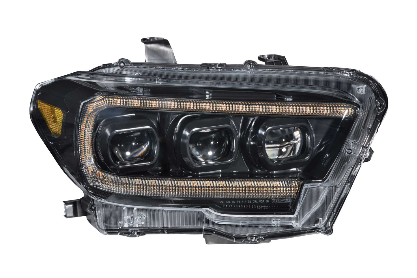 XB LED Headlights: Toyota Tacoma (16-23) (Pair / ASM / Amber DRL) (Gen 2)
