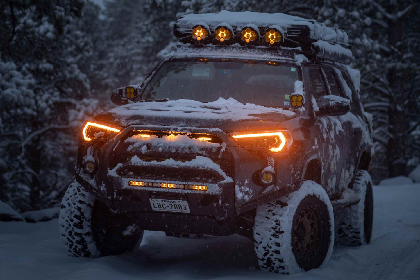 XB LED Headlights: Toyota 4Runner (14-23) (Pair / ASM / Amber DRL) (Gen 2)
