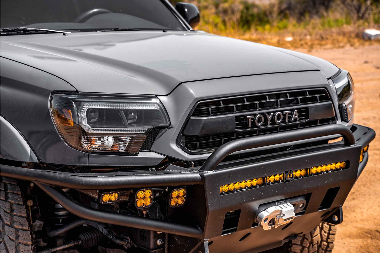 XB Hybrid LED Headlights: Toyota Tacoma (12-15) (Pair / White DRL)