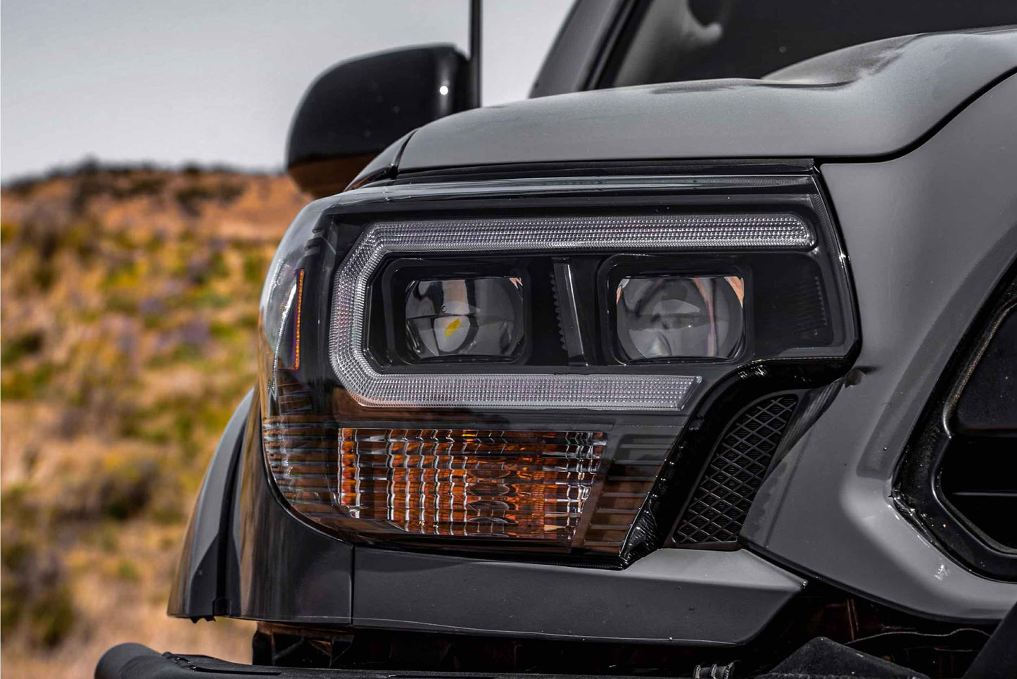 XB Hybrid LED Headlights: Toyota Tacoma (12-15) (Pair / White DRL)