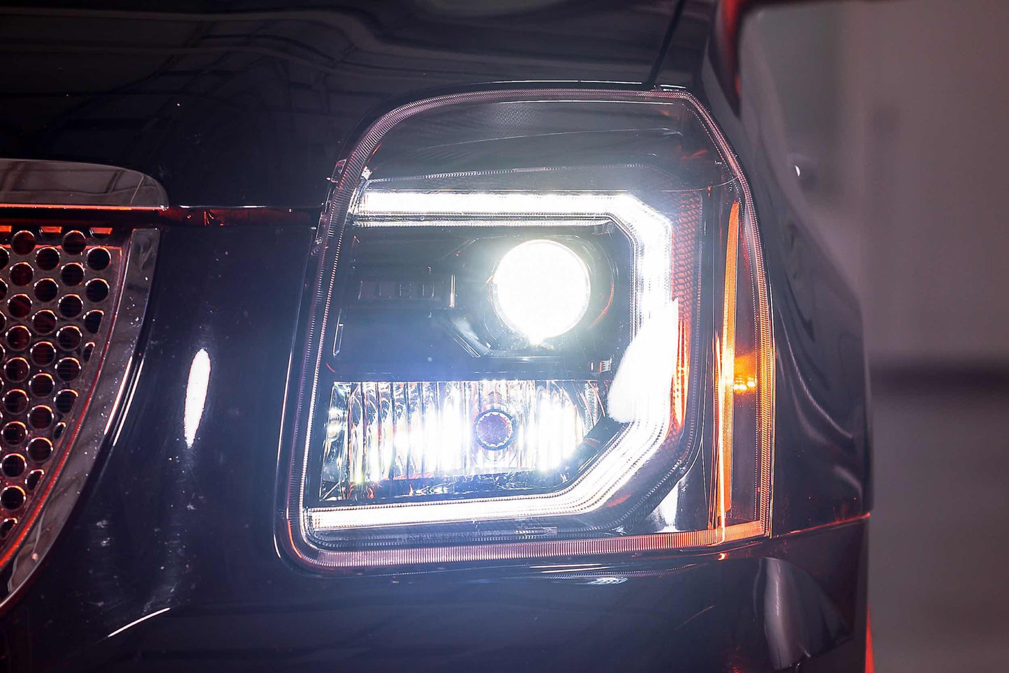 XB Hybrid LED Headlights: GMC Yukon (07-14) (Pair / ASM)