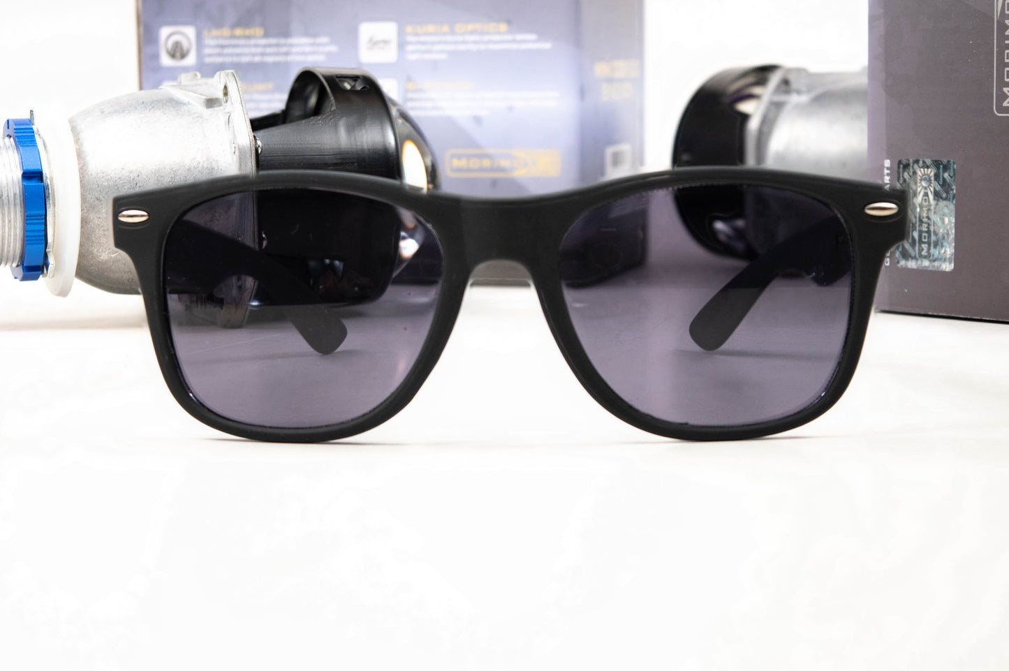 Sunglasses: Morimoto (Black / Silver)
