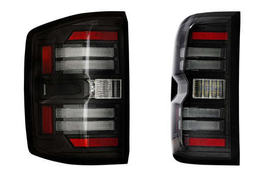 XB LED Tail Lights: Chevy Silverado (14-19) (Pair / Smoked) (Gen 2)