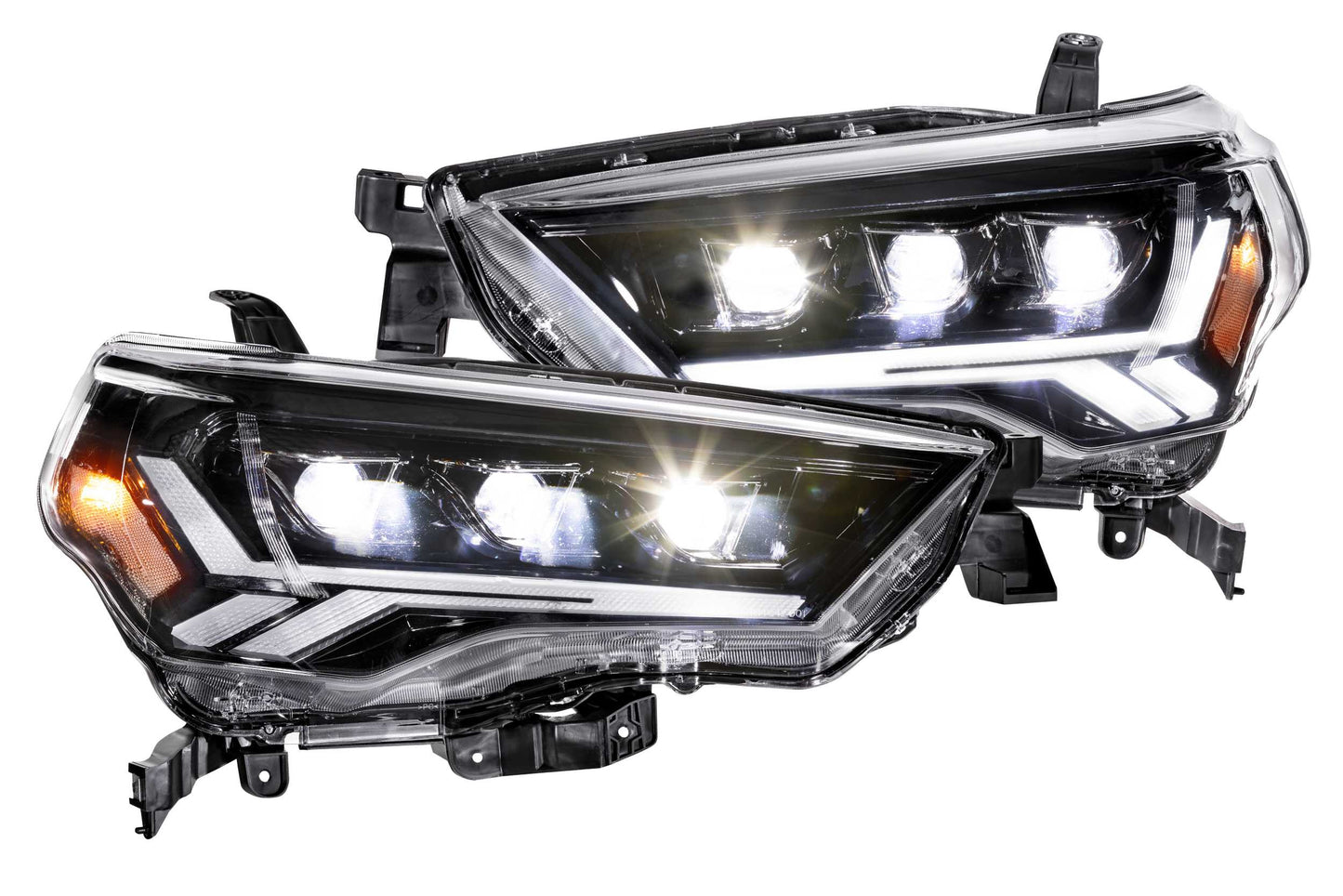 Carbide LED Headlights: Toyota 4Runner (14-23) (Pair / Amber Sidemarker)