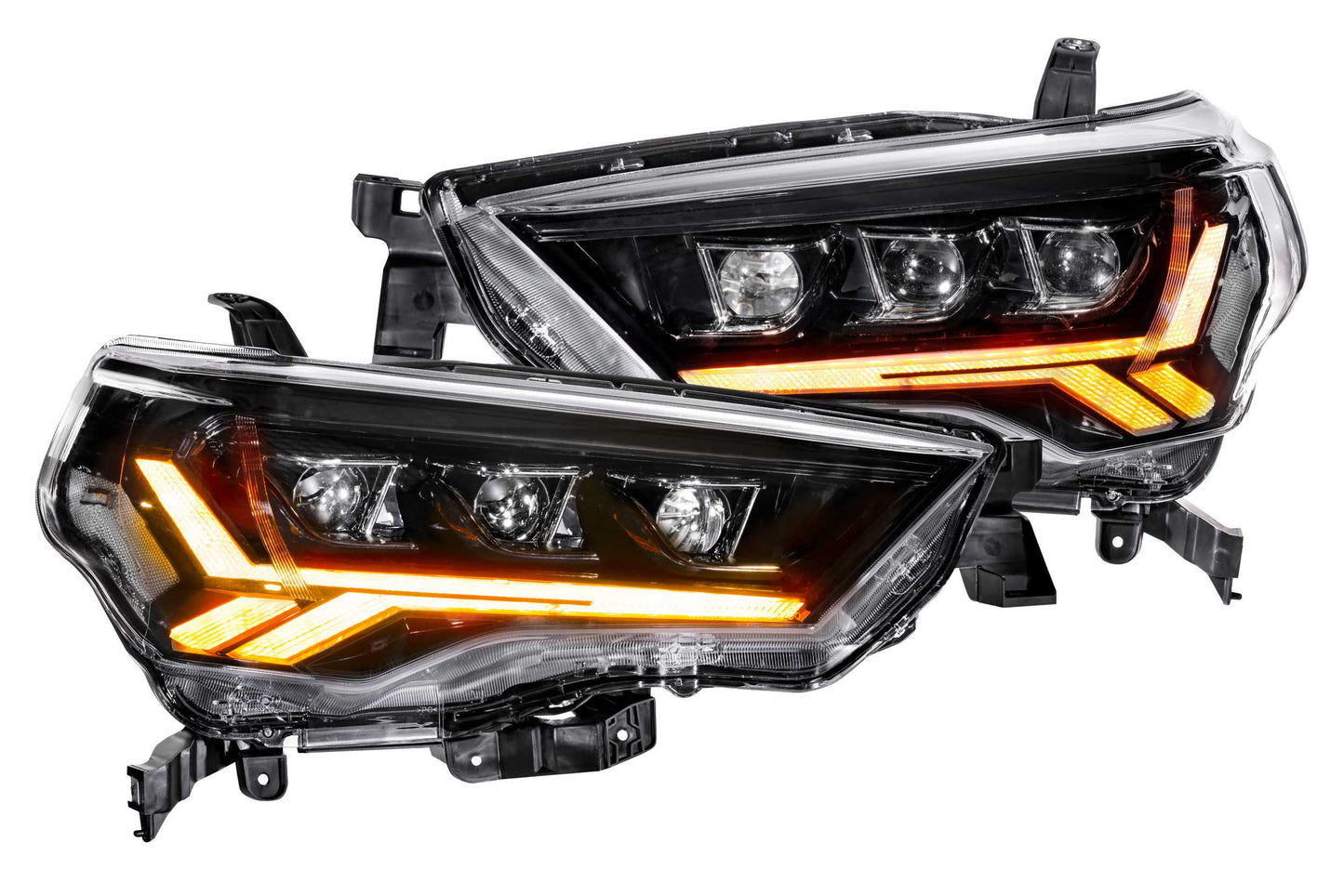 Carbide LED Headlights: Toyota 4Runner (14-23) (Pair / Clear Sidemarker)